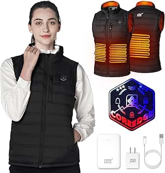 COREEDGE Heated Vest for Women,Electric Heating Vest, 5 in 1 Smart